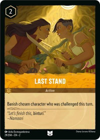 Last Stand - Rise of the Floodborn (2) #29/204 - Uncommon Disney Lorcana Trading Card