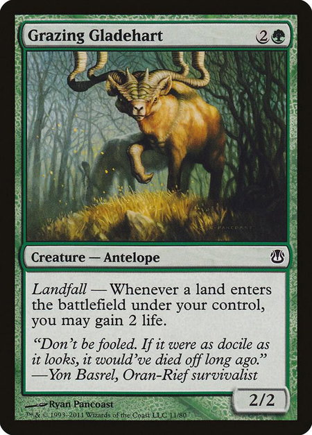 Grazing Gladehart - Duel Decks: Ajani vs. Nicol Bolas Magic: The Gathering trading card