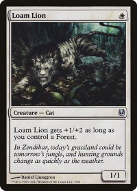 Loam Lion - Duel Decks: Ajani vs. Nicol Bolas (DDH) #5 - Uncommon Magic: The Gathering Trading Card