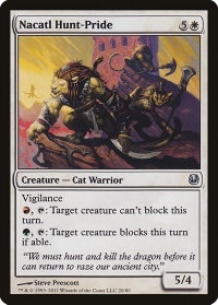 Nacatl Hunt-Pride - Duel Decks: Ajani vs. Nicol Bolas (DDH) #20 - Uncommon Magic: The Gathering Trading Card