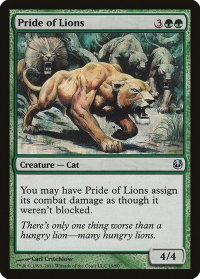 Pride of Lions - Duel Decks: Ajani vs. Nicol Bolas (DDH) #19 - Uncommon Magic: The Gathering Trading Card