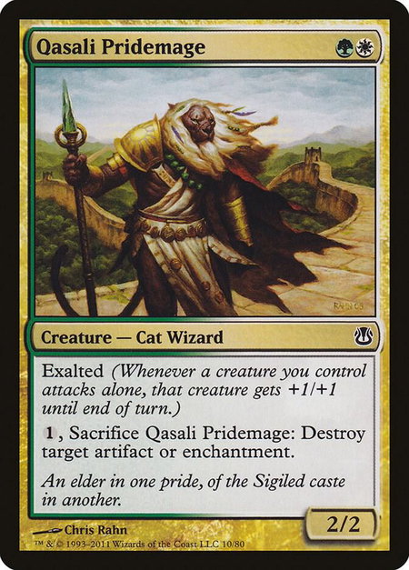 Qasali Pridemage - Duel Decks: Ajani vs. Nicol Bolas Magic: The Gathering trading card