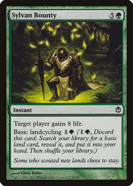 Sylvan Bounty - Duel Decks: Ajani vs. Nicol Bolas Magic: The Gathering trading card