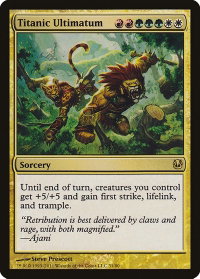 Titanic Ultimatum - Duel Decks: Ajani vs. Nicol Bolas (DDH) #31 - Rare Magic: The Gathering Trading Card