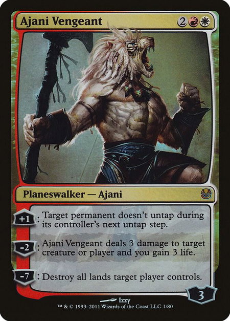 Ajani Vengeant - Duel Decks: Ajani vs. Nicol Bolas Magic: The Gathering trading card