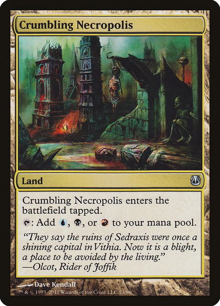 Crumbling Necropolis - Duel Decks: Ajani vs. Nicol Bolas Magic: The Gathering trading card