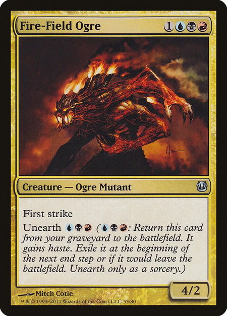Fire-Field Ogre - Duel Decks: Ajani vs. Nicol Bolas Magic: The Gathering trading card