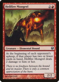 Hellfire Mongrel - Duel Decks: Ajani vs. Nicol Bolas (DDH) #48 - Uncommon Magic: The Gathering Trading Card