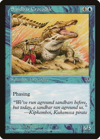 Sandbar Crocodile - Mirage (MIR) #88 - Common Magic: The Gathering Trading Card