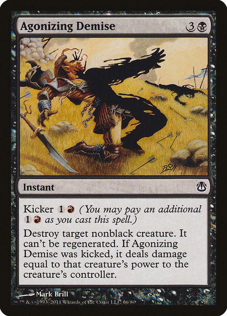 Agonizing Demise - Duel Decks: Ajani vs. Nicol Bolas Magic: The Gathering trading card