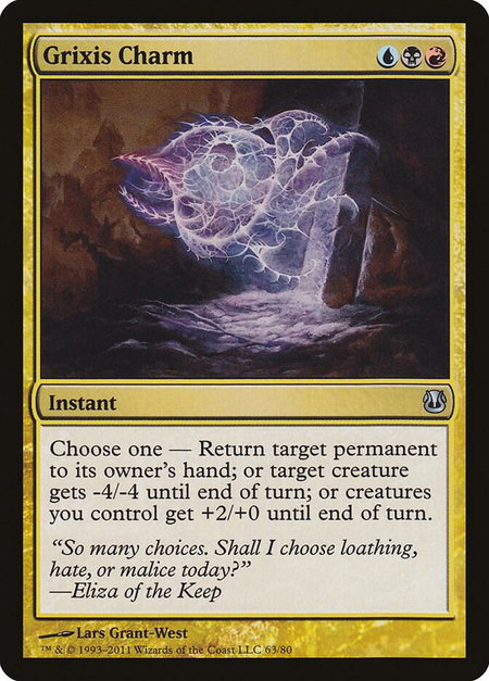 Grixis Charm - Duel Decks: Ajani vs. Nicol Bolas Magic: The Gathering trading card