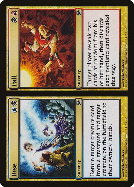 Rise // Fall - Duel Decks: Ajani vs. Nicol Bolas Magic: The Gathering trading card