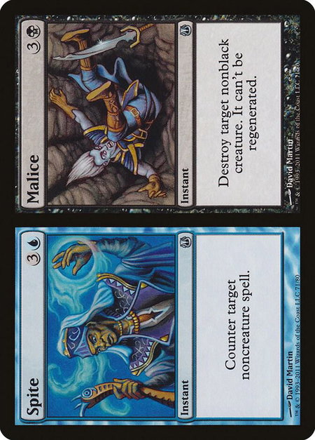 Spite // Malice - Duel Decks: Ajani vs. Nicol Bolas Magic: The Gathering trading card
