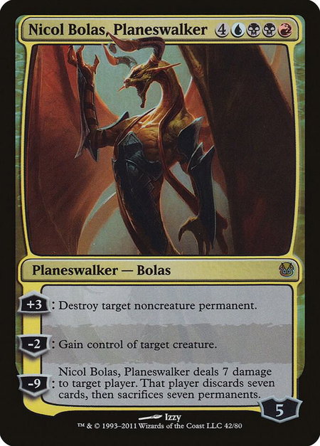 Nicol Bolas, Planeswalker - Duel Decks: Ajani vs. Nicol Bolas Magic: The Gathering trading card