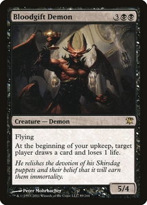 Bloodgift Demon - Innistrad (ISD) #89 - Rare Magic: The Gathering Trading Card