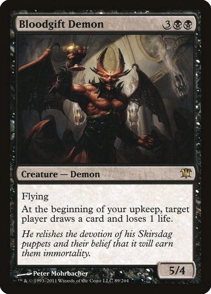 Bloodgift Demon - Innistrad Magic: The Gathering trading card