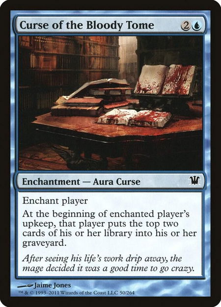 Curse of the Bloody Tome - Innistrad Magic: The Gathering trading card