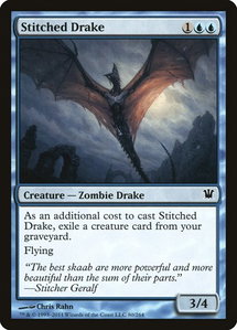 Stitched Drake - Innistrad (ISD) #80 - Common Magic: The Gathering Trading Card