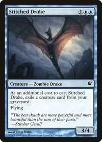 Stitched Drake - Innistrad (ISD) #80 - Common Magic: The Gathering Trading Card