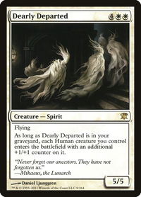 Dearly Departed - Innistrad (ISD) #9 - Rare Magic: The Gathering Trading Card