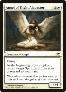 Angel of Flight Alabaster - Innistrad (ISD) #2 - Rare Magic: The Gathering Trading Card