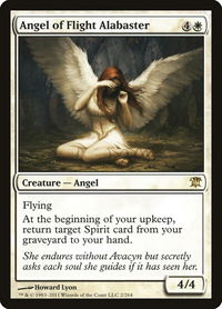 Angel of Flight Alabaster - Innistrad (ISD) #2 - Rare Magic: The Gathering Trading Card