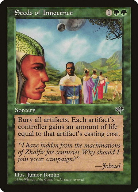 Seeds of Innocence - Mirage Magic: The Gathering trading card