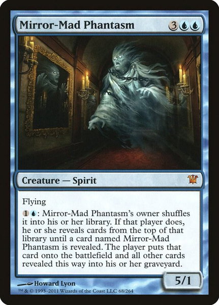 Mirror-Mad Phantasm trading card from Innistrad Mirror-Mad Phantasm - Innistrad Magic: The Gathering trading card