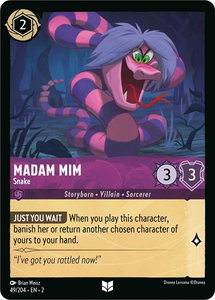 Madam Mim - Snake - Rise of the Floodborn (2) #49/204 - Uncommon Disney Lorcana Trading Card