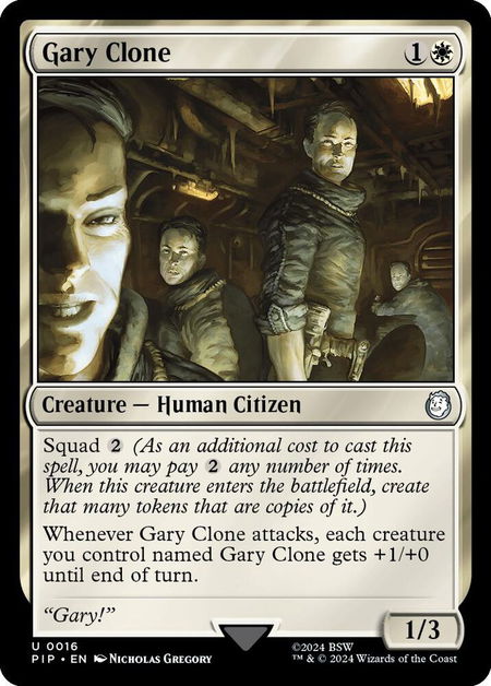 Gary Clone - Universes Beyond: Fallout Magic: The Gathering trading card