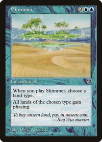 Shimmer - Mirage (MIR) #92 - Rare Magic: The Gathering Trading Card