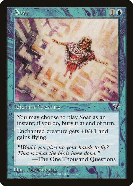 Soar - Mirage Magic: The Gathering trading card