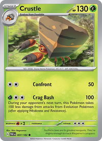 Crustle - 007/182 - SV04: Paradox Rift (PAR) #007/182 - Common Pokémon Trading Card