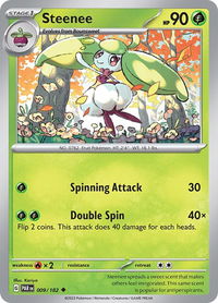 Steenee - SV04: Paradox Rift (PAR) #009/182 - Uncommon Pokémon Trading Card