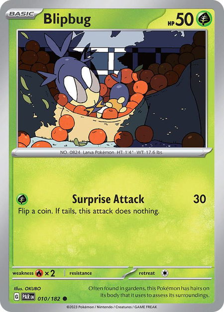 Blipbug - SV04: Paradox Rift Pokémon trading card