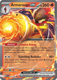 Armarouge ex - SV04: Paradox Rift (PAR) #027/182 - Double Rare Pokémon Trading Card