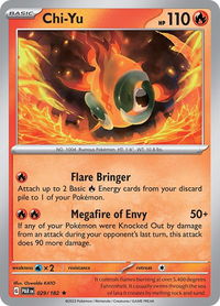 Chi-Yu - SV04: Paradox Rift (PAR) #029/182 - Rare Pokémon Trading Card