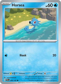 Horsea - SV04: Paradox Rift (PAR) #030/182 - Common Pokémon Trading Card
