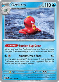 Octillery - SV04: Paradox Rift (PAR) #034/182 - Common Pokémon Trading Card