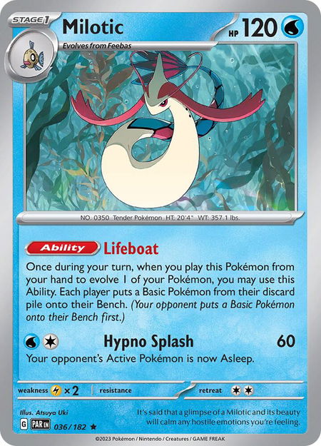 Milotic - SV04: Paradox Rift Pokémon trading card