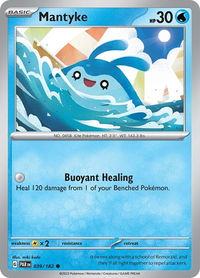 Mantyke - 039/182 - SV04: Paradox Rift (PAR) #039/182 - Common Pokémon Trading Card