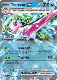 Tsareena ex - 046/182 - SV04: Paradox Rift (PAR) #046/182 - Double Rare Pokémon Trading Card