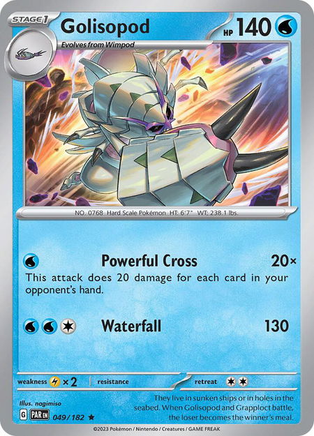 Golisopod - SV04: Paradox Rift Pokémon trading card