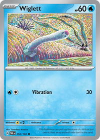 Wiglett - 052/182 - SV04: Paradox Rift (PAR) #052/182 - Common Pokémon Trading Card