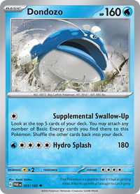 Dondozo - SV04: Paradox Rift (PAR) #055/182 - Uncommon Pokémon Trading Card