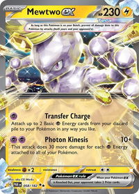 Mewtwo ex - SV04: Paradox Rift (PAR) #058/182 - Double Rare Pokémon Trading Card