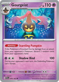 Gourgeist - SV04: Paradox Rift (PAR) #078/182 - Uncommon Pokémon Trading Card