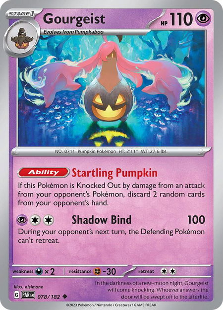 Gourgeist - SV04: Paradox Rift Pokémon trading card