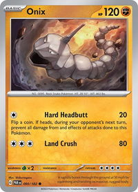 Onix - SV04: Paradox Rift (PAR) #090/182 - Common Pokémon Trading Card