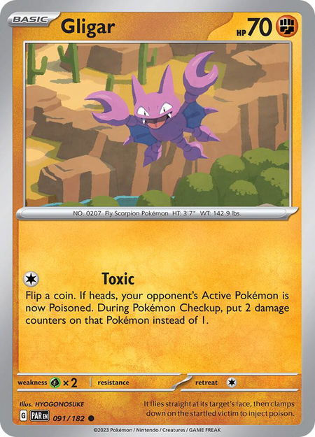 Gligar - SV04: Paradox Rift Pokémon trading card
